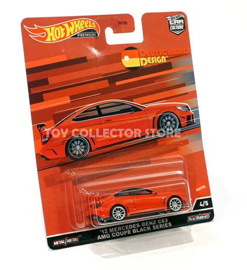 Hot Wheels Deutschland Design 12 Mercedes Benz C63 AMG Coupe Black Series in RED